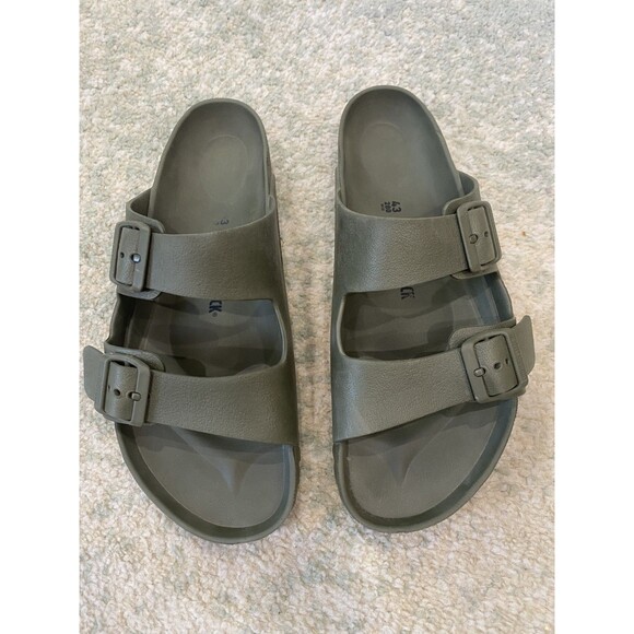 Birkenstock Arizona Essentials Men's Sandal size 43 Olive Green EVA Foam - Picture 1 of 5